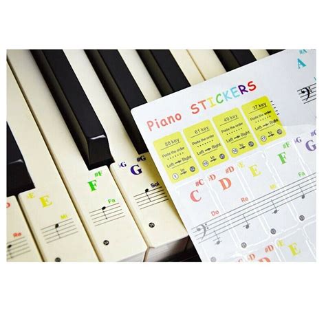 Quick And Effective Piano Learning With Key Stickers Key