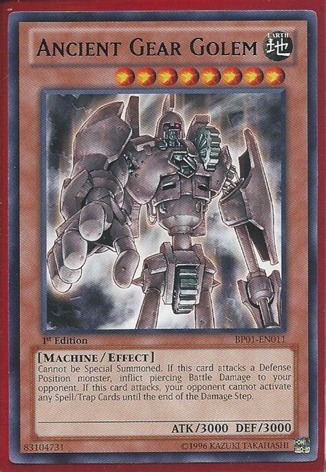 Bp01 En011s Ancient Gear Golem Starfoil Battle Pack Epic Dawn