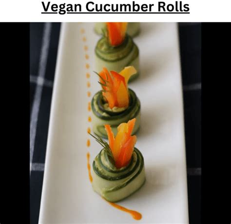 Vegan Cucumber Rolls Vegan Dinner Cooking Ideas