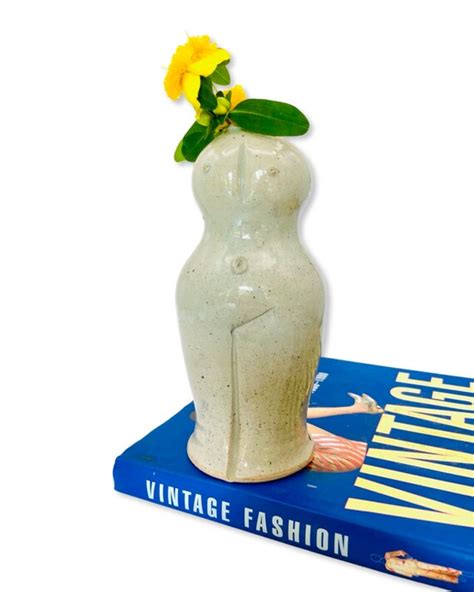 Vintage Nude Female Figure Handmade Studio Pottery Vase Etsy