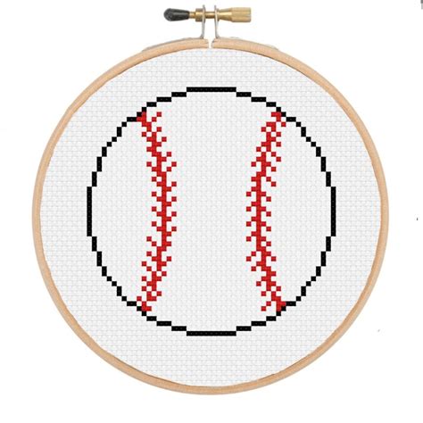 Baseball Cross Stitch Pattern Instant Digital PDF Download - Etsy