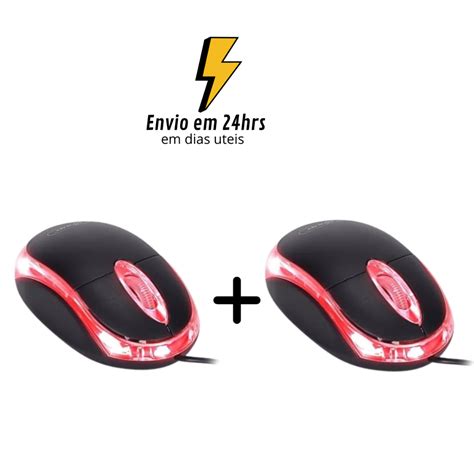 Mouses Ptico Fio Usb Es Dpi Para Notebooks E