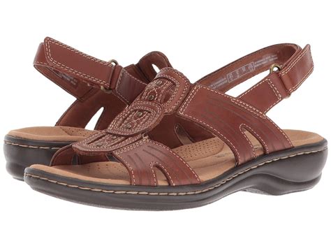 Clarks Red Leather Modesens Leather Sandals Women Clarks Women S Womens Sandals