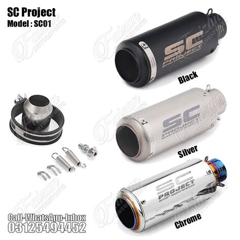 Sc Project Exhaust Muffler Free Flow Small Model Sc01 Faizan