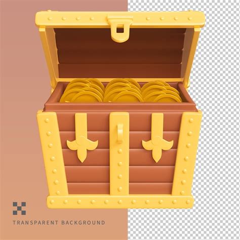 Premium Psd Psd Treasure Chest Game Asset Icon Isolated D Render