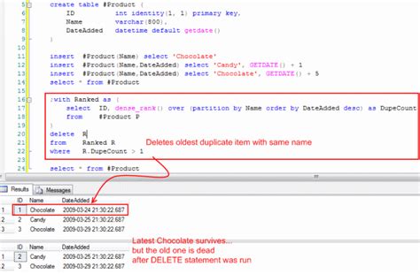 Sql Server How Can I Find Duplicate Entries And Delete The Oldest Ones In Sql Stack Overflow