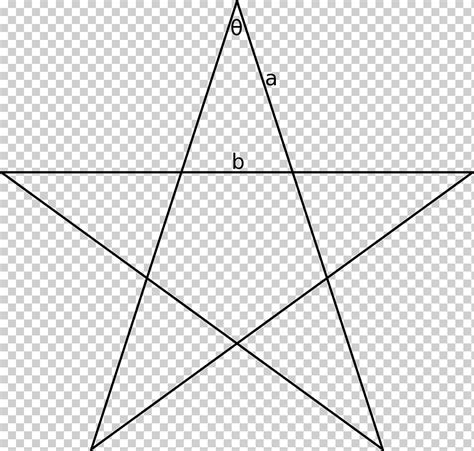 Пентаграмма Золотой треугольник Форма Пятиконечная звезда, треугольный ...