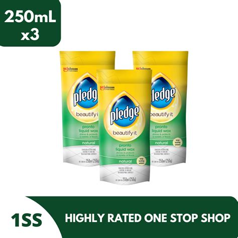 Pledge Liquid Wax Natural 250ml Set Of 3 Lazada Ph