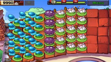 Plants Vs Zombies Adventure Roof Level Full Gameplay Youtube