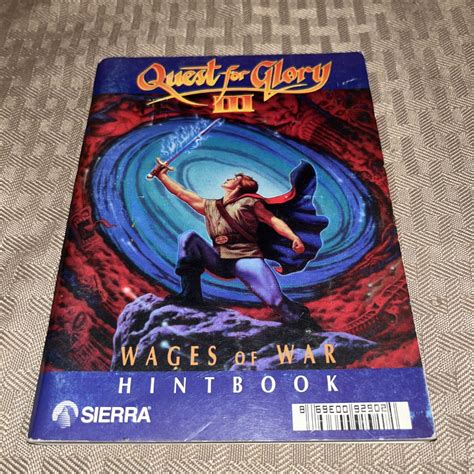Quest For Glory III Hint Book Sierra Rare Strategy Guide 3 HTF Vintage