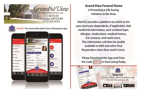 Vital ICE | Grand View Funeral Home & Burial Park | Hannibal MO funeral