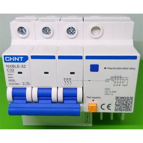 Jual RCBO MCB Chint NXBLE 32 3P 32 A Shopee Indonesia