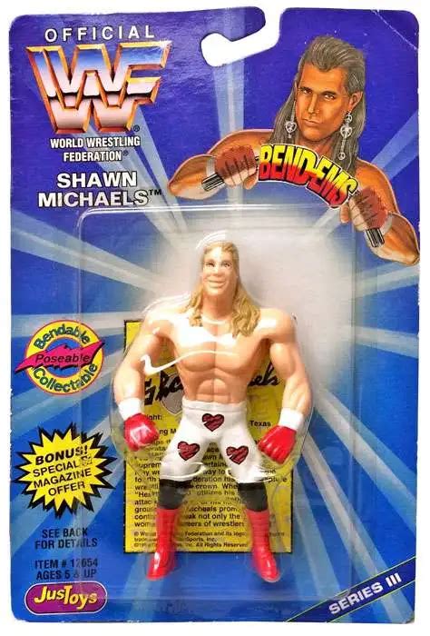 Wwe Wrestling Wwf Bend Ems Series Shawn Michaels Rubber Figure Jakks