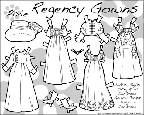 Regency Paper Dolls And Their Clothes • Paper Thin Personas