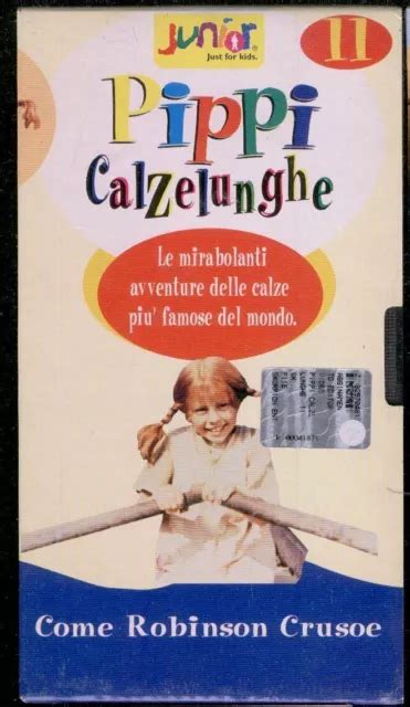 PIPPI CALZELUNGHE 11 vhs Långstrump come ROBINSON CRUSOE Inger