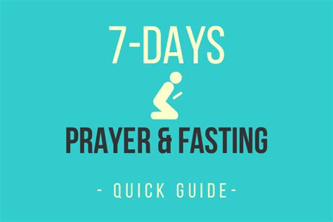 7 Days Fasting Quick Guide John15 Rocks