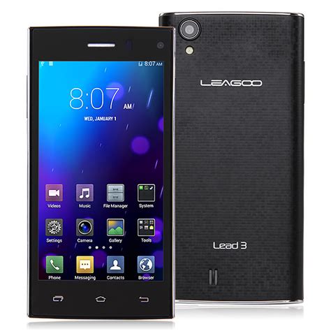 Leagoo Lead 3 MTK6582 4.5" QHD IPS CellPhone 512MB 4GB 5MP Android4.4