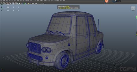 Q版卡通小汽车 红色模型 轿车模型库 Mayamamb模型下载 Cg模型网