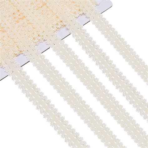 Yards Frilly Elastic Headbands Picot Edge Stretch Lace Inch Wide Lingerie Elastic Ribbon