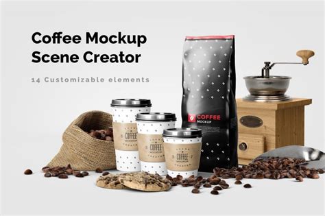 8 Coffee Branding Mockup Psd Download Graphic Cloud