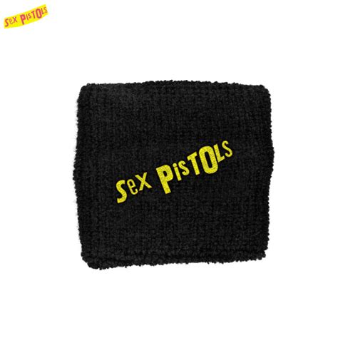 Sex Pistols セックスピストルズ LOGO リストバンド ブラック アクセサリー小物 バンドTシャツの