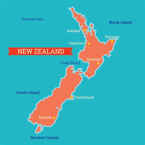 New Zealand Map 172866 Vector Art at Vecteezy