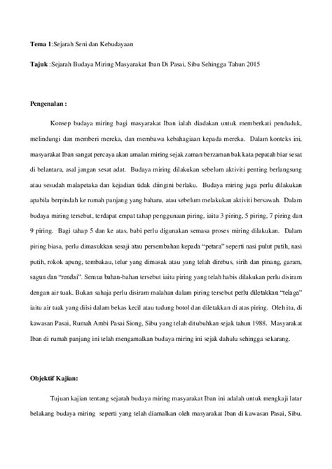 Tema 1sejarah Seni Dan Kebudayaan