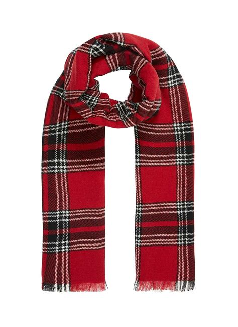 Merino Cashmere Plaid Scarf Brora Co Uk