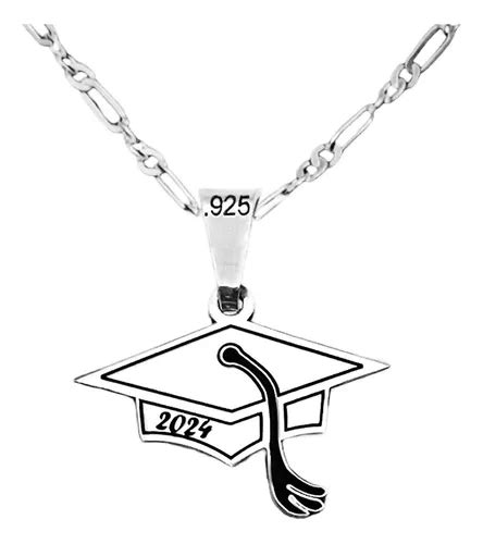 Collar Birrete De Graduación En Plata Ley 925