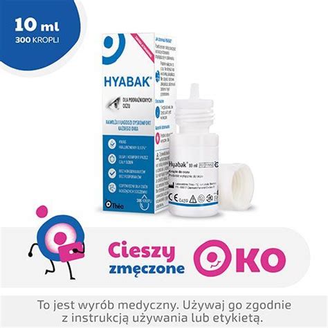 HYABAK 0 15 krople do oczu 10 ml nawilżanie i łagodzenie cena opinie