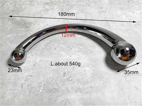 Large G Spot Dildo 304 Stainless Steel Heavy Curve U Design Plug Full Body Massager Wand Etsy