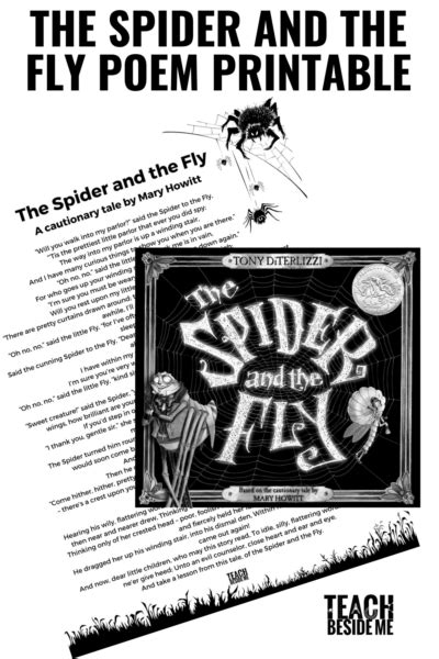 The Spider And The Fly Poem Printable Teach Beside Me