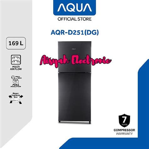 Jual Kulkas Aqua Aqr D Dg Pintu Garansi Tahun Shopee Indonesia