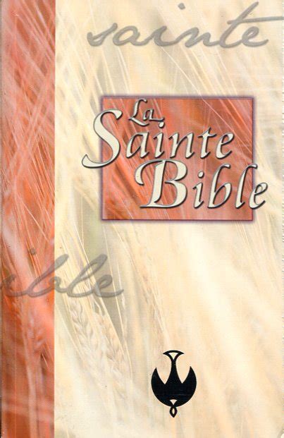 La Sainte Bible Version Colombe Souple Cartonnée Bibles