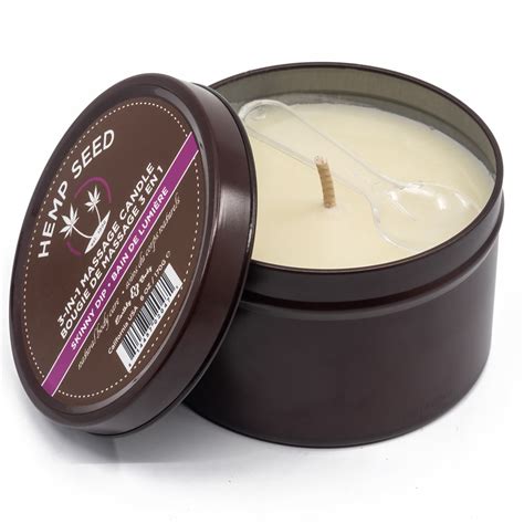 Earthly Body Skinny Dip Vanilla Cotton Candy Massage Candle Sexyland