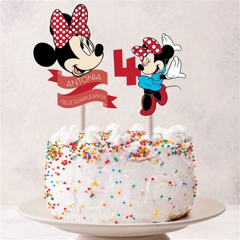 Cake Topper Minnie Roja Comprar en Talará Fiestas