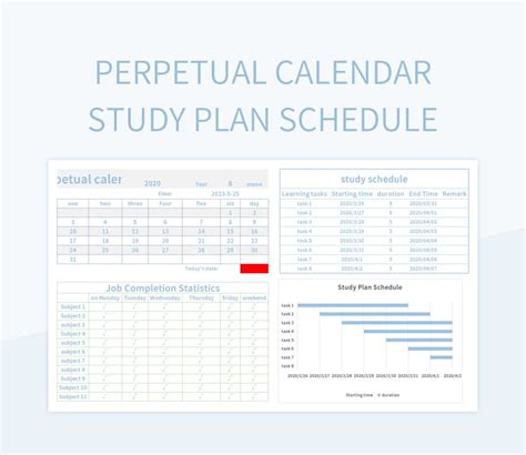 Free Study Planning Templates For Google Sheets And Microsoft Excel