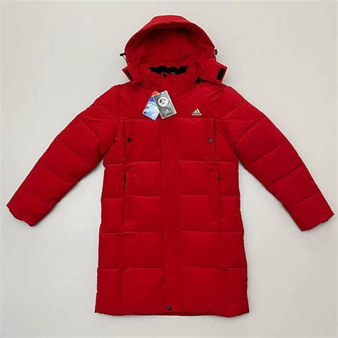 Мужская Зимняя Курточка Парка Adidas Красная Теплая Куртка Унисекс ...