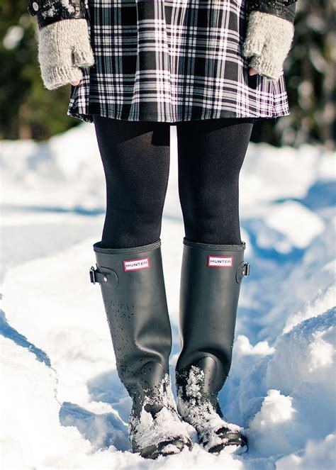 Hunter Boots In The Snow Wellies Xoxobella Hunter Boots Wellies