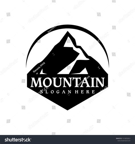 Mountain Rock Summit Logo Design Stock Vector Royalty Free 1510032812