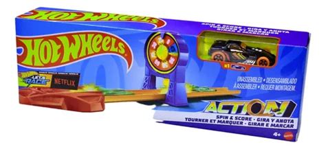 Hot Wheels Lets Race Pista De Acrobacias Girar E Marcar Parcelamento Sem Juros