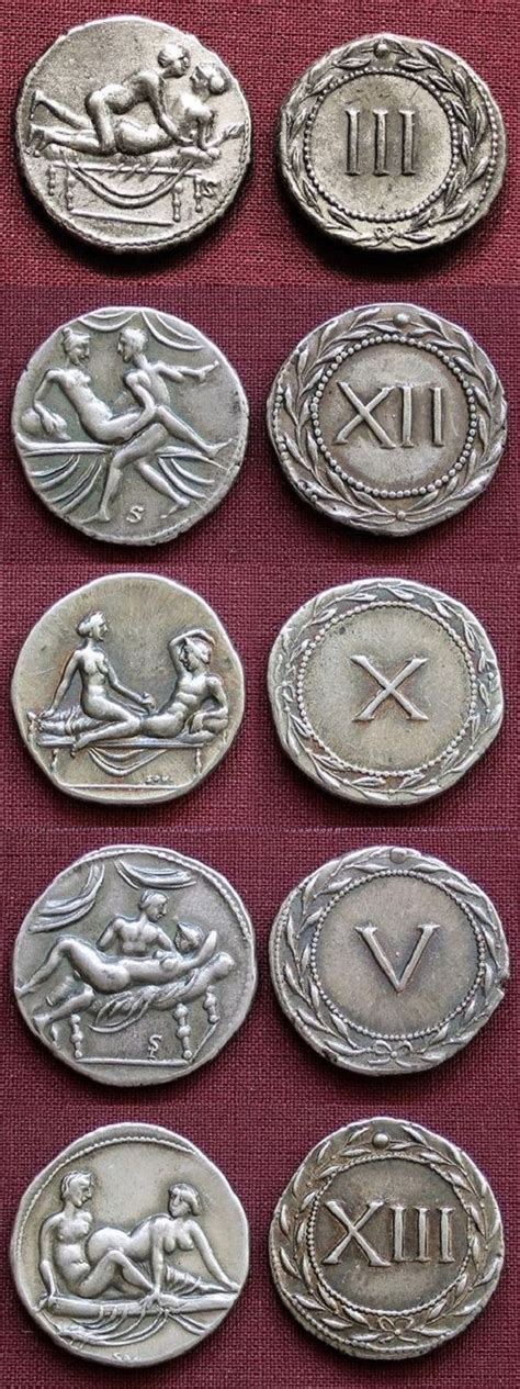 Ancient Tokens Used To Enter Roman Brothels Pics