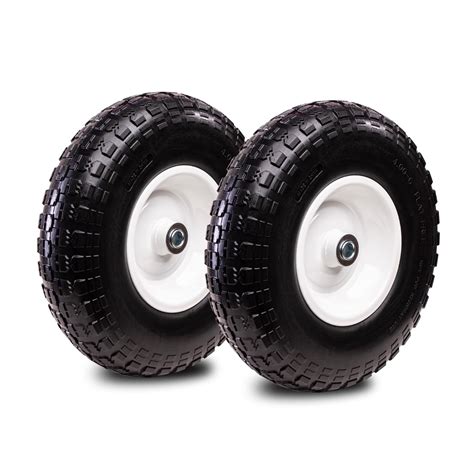 Taifa Pcs Inch Solid Flat Free Replacement Tires And Wheels