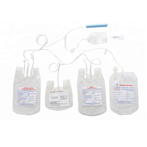 Sterile Adult Blood Collection Bags CPDA 1 Double Blood Bag