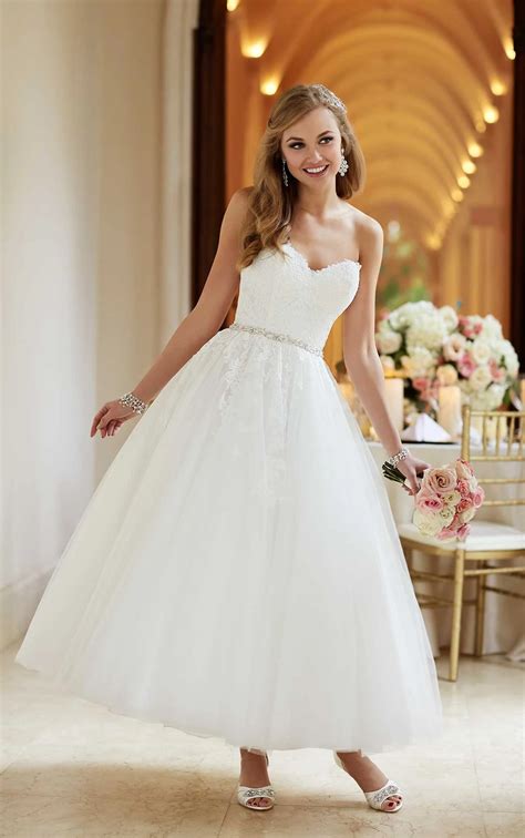Tea Length Ball Gown Wedding Dresses | wedding