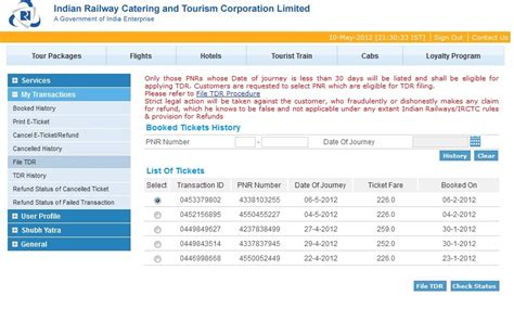 How To File Tdr In Irctc Online For Refund Irctc Co In Blog