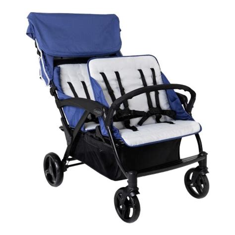 Gaggle® Odyssey 4 Seat Quad Stroller Bluegray