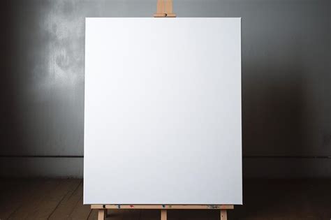 Premium Photo | Blank white painting canvas