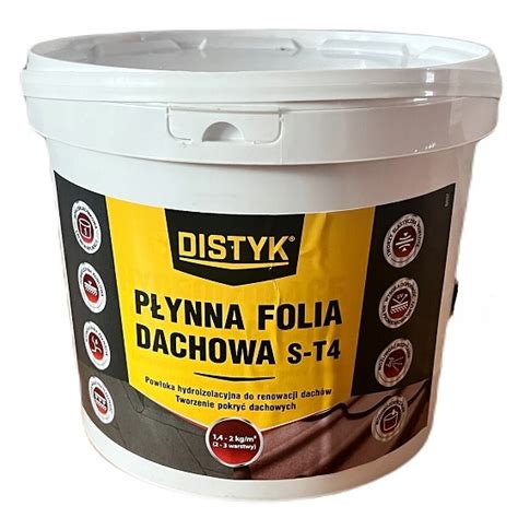 Distyk PŁYNNA FOLIA DACHOWA S T4 5kg S T4 Cena Opinie Farby i