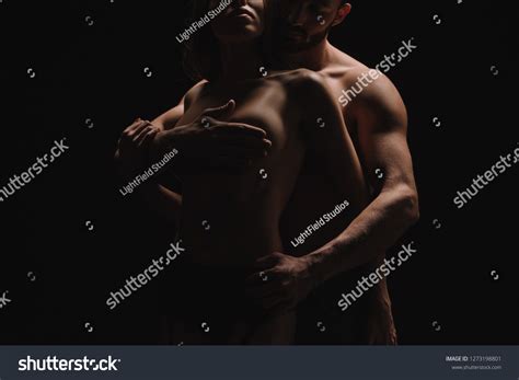 Cropped View Sexual Man Hugging Naked Stock Photo Shutterstock